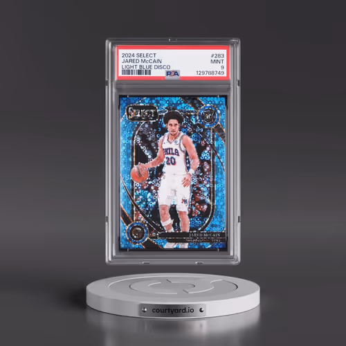 2024 Panini Select #283 Jared McCain - Light Blue Disco (PSA 9 MINT)