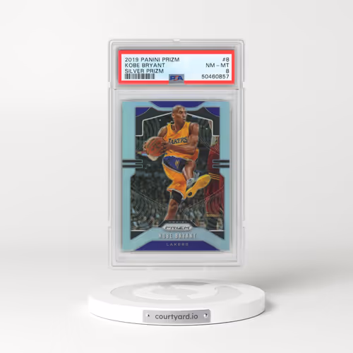 2019 Panini Prizm #8 Kobe Bryant - Silver Prizm (PSA 8 NM-MT)