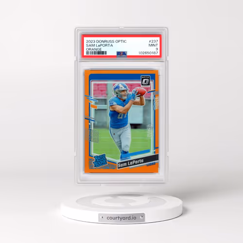 2023 Panini Donruss Optic #237 Sam LaPorta - Orange (PSA 9 MINT)