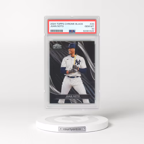 2024 Topps Chrome Black #20 Juan Soto (PSA 10 GEM MINT)