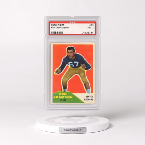 1960 Fleer #33 Ken Adamson (PSA 7 NM)