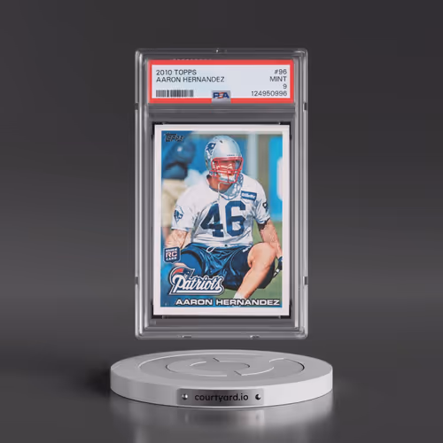 2010 Topps #96 Aaron Hernandez (PSA 9 MINT)