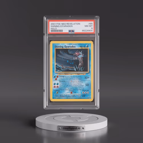 2001 Pokémon Neo Revelation #65 Shining Gyarados - Holo Holo (PSA 8 NM-MT)