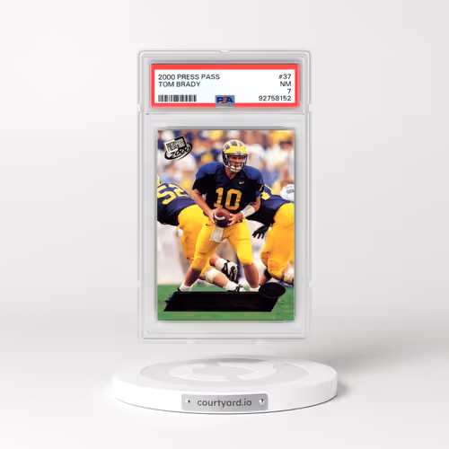 2000 Press Pass #37 Tom Brady (PSA 7 NM)