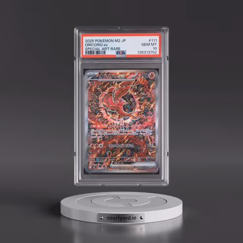 2025 Pokémon M2-Inferno X #111 Oricorio EX - Holo Special Art Rare (PSA 10 GEM MINT)
