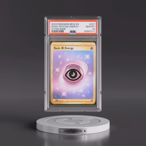 2023 Pokémon Mew EN-151 #207 Basic Psychic Energy - Hyper Rare (PSA 10 GEM MINT)