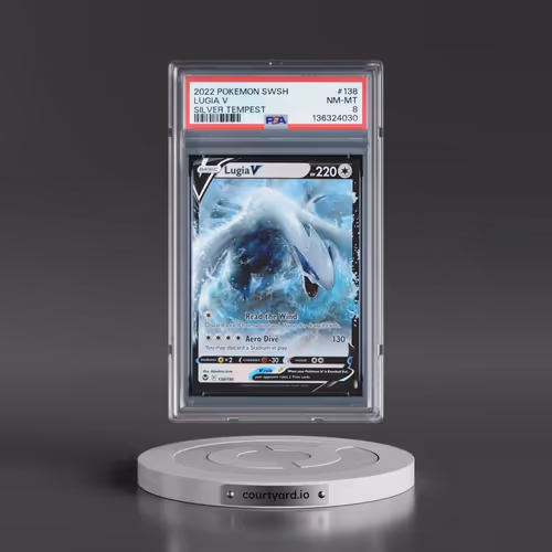 2022 Pokémon Sword & Shield Silver Tempest #138 Lugia V - Holo (PSA 8 NM-MT)