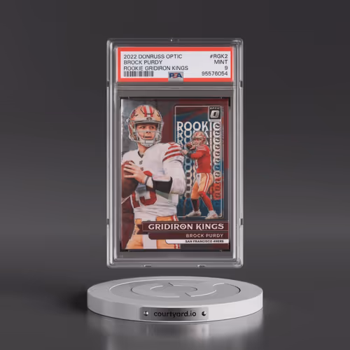 2022 Panini Donruss Optic Rookie Gridiron Kings #RGK2 Brock Purdy (PSA 9 MINT)