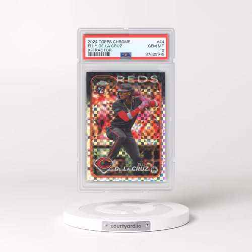 2024 Topps Chrome #44 Elly de La Cruz - X-Fractor (PSA 10 GEM MINT)