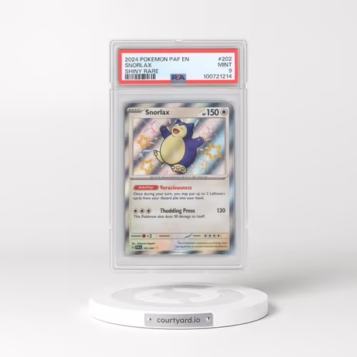 2024 Pokémon Paf EN-Paldean Fates #202 Snorlax - Shiny Rare (PSA 9 MINT)