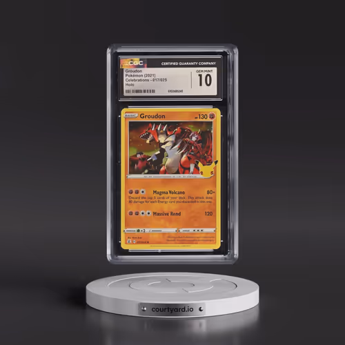 2021 Celebrations #017/025 Groudon - Holo (CGC 10 GEM MINT)