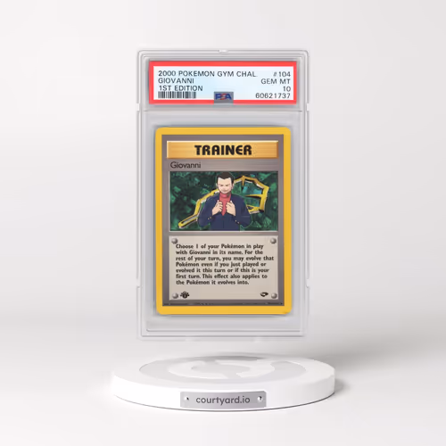 2000 Pokémon Gym Challenge #104 Giovanni - 1st Edition (PSA 10 GEM MINT)