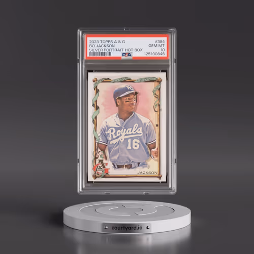 2023 Topps Allen & Ginter #384 Bo Jackson - Silver Portrait Hot Box (PSA 10 GEM MINT)