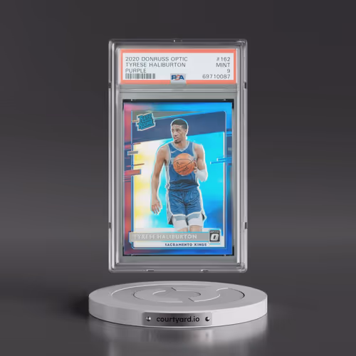 2020 Panini Donruss Optic #162 Tyrese Haliburton - Purple (PSA 9 MINT)