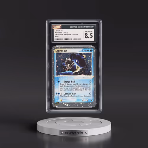 2003 EX Ruby & Sapphire (2003 Copyright, w/ "e" Symbol) #99/109 Lapras ex - Holo (CGC 8.5 NM-MT+)