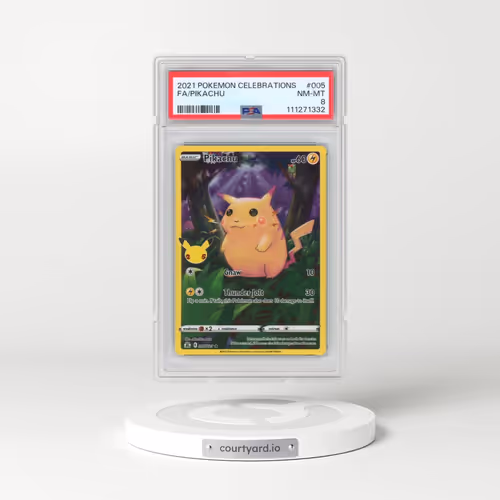 2021 Pokémon Celebrations #005 Pikachu - Full Art (PSA 8 NM-MT)