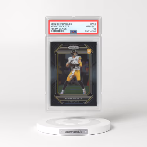 2022 Panini Chronicles Prizm Black #PB6 Kenny Pickett (PSA 10 GEM MINT)