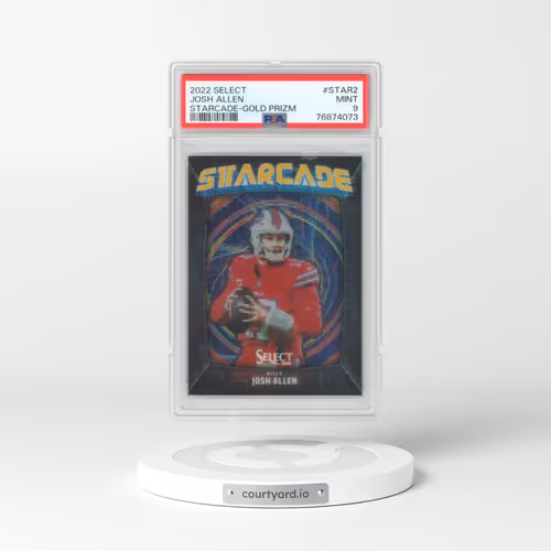 2022 Panini Select Starcade #STAR2 Josh Allen - Gold Prizm (PSA 9 MINT)