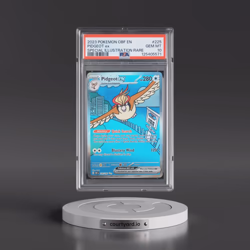 2023 Pokémon Obf EN-Obsidian Flames #225 Pidgeot EX - Holo Special Illustration Rare (PSA 10 GEM MIN
