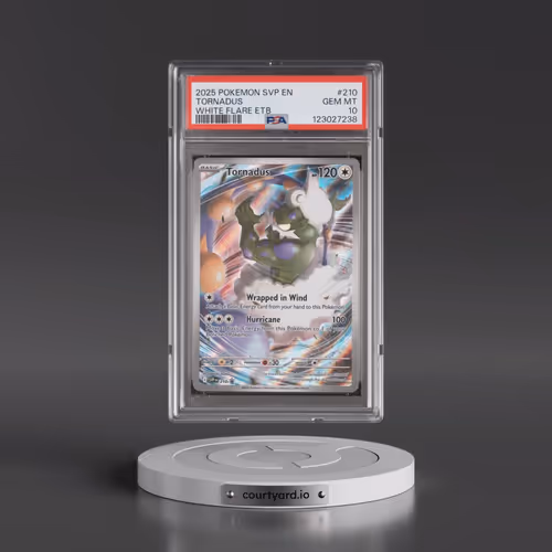 2025 Pokémon Svp EN-SV Black Star Promo #210 Tornadus - White Flare Elite Trainer Box (PSA 10 GEM MI