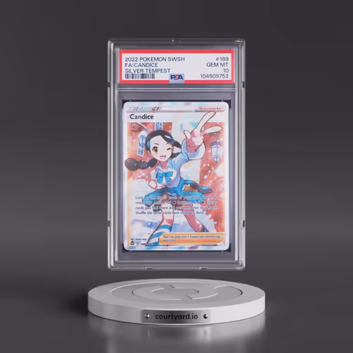 2022 Pokémon Sword & Shield Silver Tempest #189 Candice - Full Art (PSA 10 GEM MINT)