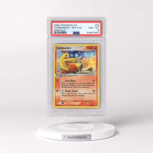 2005 Pokémon EX Emerald #25 Combusken - Reverse Foil (PSA 8 NM-MT)