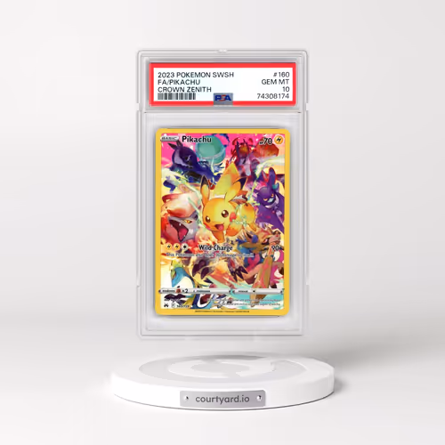 2023 Pokémon Sword and Shield Crown Zenith #160 Pikachu - Full Art (PSA 10 GEM MINT)
