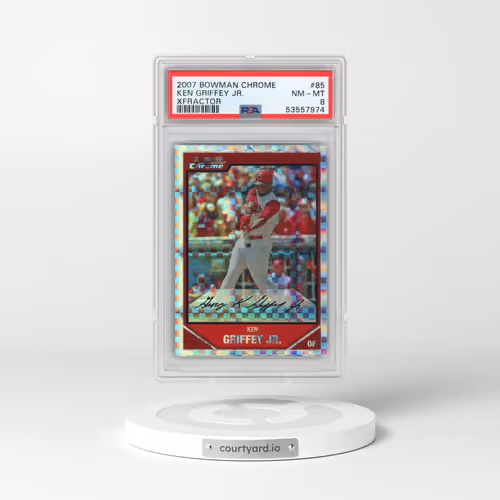 2007 Bowman Chrome #85 Ken Griffey Jr - Xfractor (PSA 8 NM-MT)
