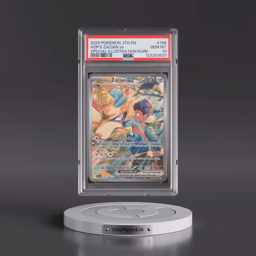 2025 Pokémon Jtg EN-Journey Together #186 Hop's Zacian EX - Holo Special Illustration Rare (PSA 10 G