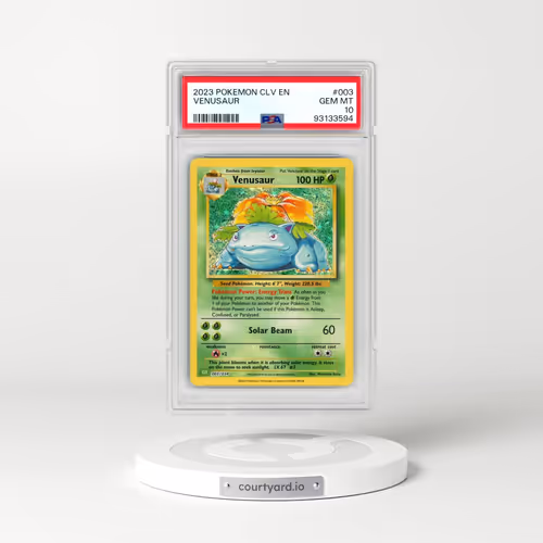 2023 Pokémon CLV-Trading Card Game Classic Venusaur & Lugia EX Deck #003 Venusaur (PSA 10 GEM MINT)