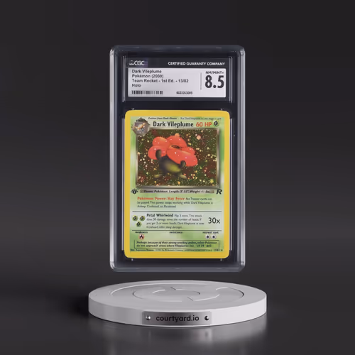 2000 Team Rocket #13/82 Dark Vileplume - 1st Edition Holo (CGC 8.5 NM-MT+)