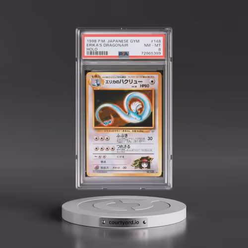 1998 Pokémon Gym #148 Erika's Dragonair - Holo (PSA 8 NM-MT)