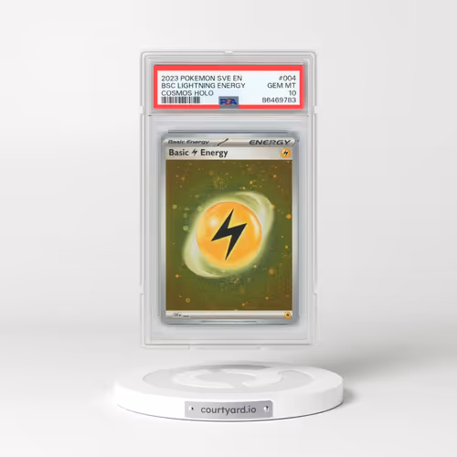 2023 Pokémon Sve EN-Basic Energies #004 Basic Lightning Energy - Cosmos Holo (PSA 10 GEM MINT)