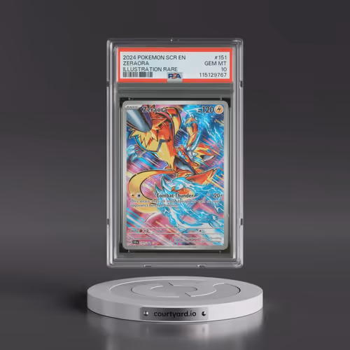 2024 Pokémon Scr EN-Stellar Crown #151 Zeraora - Illustration Rare (PSA 10 GEM MINT)
