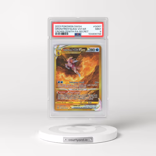2023 Pokémon Sword and Shield Crown Zenith #GG67 Origin Forme Palkia Vstar - Full Art Secret (PSA 9