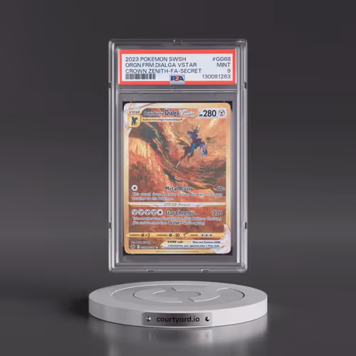 2023 Pokémon Sword and Shield Crown Zenith #GG68 Origin Forme Dialga Vstar - Full Art Secret (PSA 9