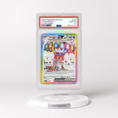 2024 Pokémon Ssp EN-Surging Sparks #226 Tatsugiri EX - Holo Ultra Rare (PSA 10 GEM MINT)