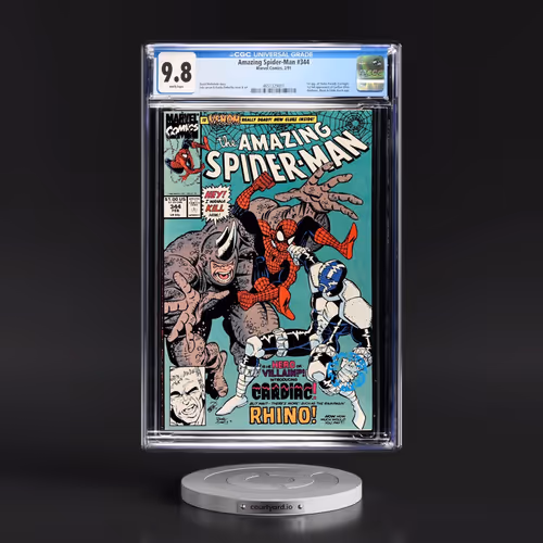 Amazing Spider-Man #344 CGC 9.8 White Pages (Marvel Comics, 2/91) - Universal