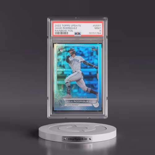 2022 Topps Update #US97 Julio Rodriguez - Rainbow Foil (PSA 9 MINT)