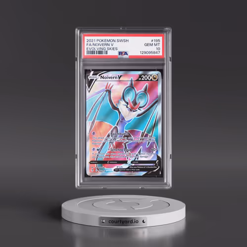 2021 Pokémon Sword & Shield Evolving Skies #195 Noivern V - Holo Full Art (PSA 10 GEM MINT)