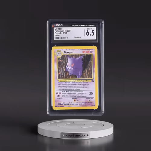 1999 Fossil #5/62 Gengar - Galaxy Star Holo (CGC 6.5 EX-NM+)