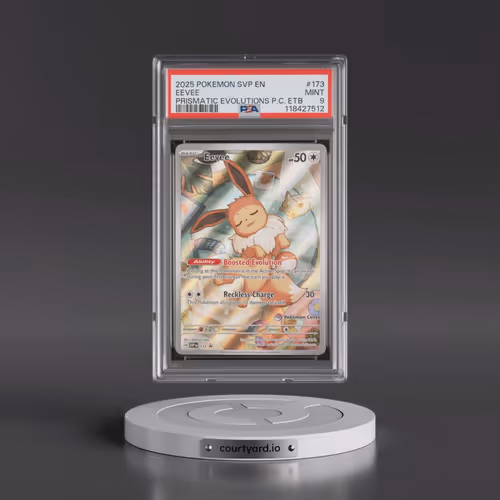 2025 Pokémon Svp EN-SV Black Star Promo #173 Eevee - Prismatic Evolutions Pokemon Center Elite Train