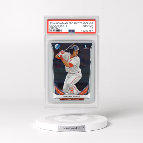2014 Bowman Prospects #BCP109 Mookie Betts - Chrome (PSA 10 GEM MINT)