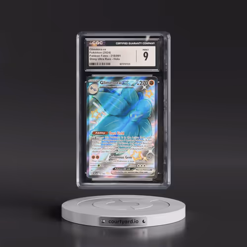2024 Paldean Fates - PAF EN #218/091 Glimmora ex - Shiny Ultra Rare Holo (CGC 9 MINT)