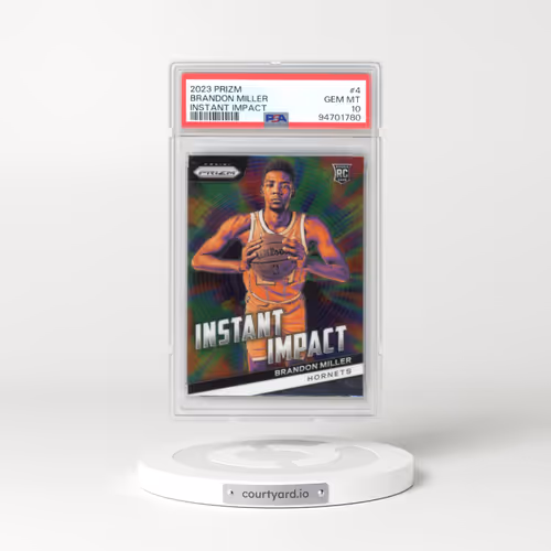 2023 Panini Prizm Instant Impact #4 Brandon Miller (PSA 10 GEM MINT)
