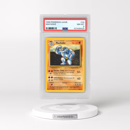 1999 Pokémon Game #34 Machoke (PSA 8 NM-MT)
