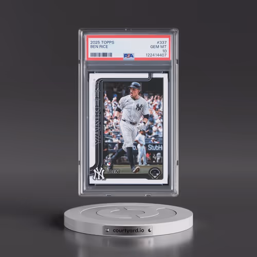 2025 Topps #337 Ben Rice (PSA 10 GEM MINT)