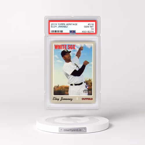 2019 Topps Heritage #516 Eloy Jimenez (PSA 10 GEM MINT)