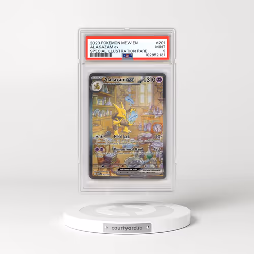 2023 Pokémon Mew EN-151 #201 Alakazam EX - Holo Special Illustration Rare (PSA 9 MINT)