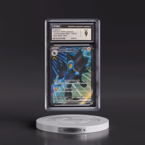 2024 Transformation Mask #118/101 Luxray ex - Super Rare Holo (CGC 9 MINT)
